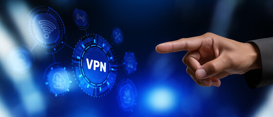 VPN. Virtual private network. Internet Technology connection privacy concept