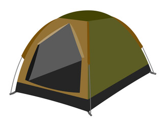 ドーム型テントのイラスト / Dome Tent Illustration