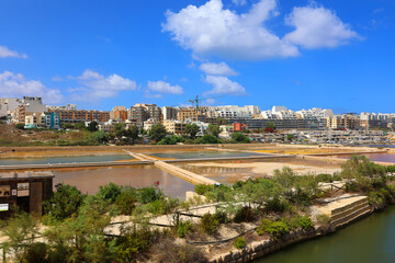 Fototapeta premium Salina Bay is a bay and is located in Saint Paul’s Bay, Malta. The estimate terrain elevation above seal level is 1 metres. 