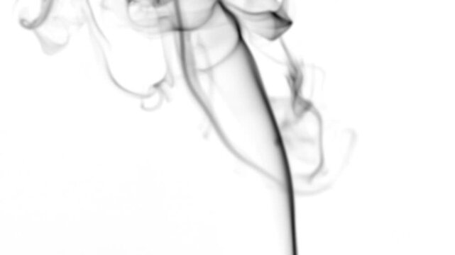 Authentic early-stage fire smoke recorded during the initial combustion process. Black smoke rises naturally as a fire starts, without visible flames.