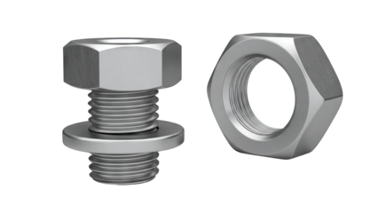 Hex Nuts and Bolt with Washer