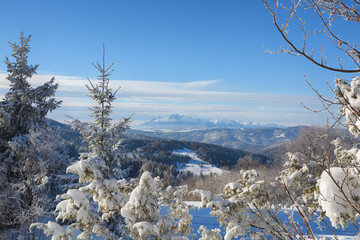 Beautiful and untouched winter in the Carpathians