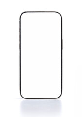 Smartphone frame mockup with white background