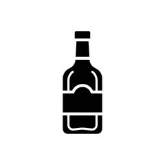 Liquor Bottle Icon &ndash; Alcohol Beverage Symbol for Bar, Pub & Menu Design