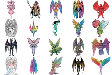 Fantasy Creatures Angels Fairies Mythical Beings Collection