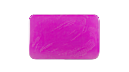 Glossy Pink Rectangular Object with Rounded Corners