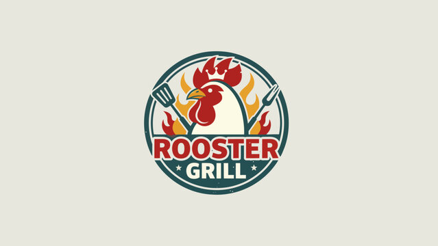 fried chicken logo