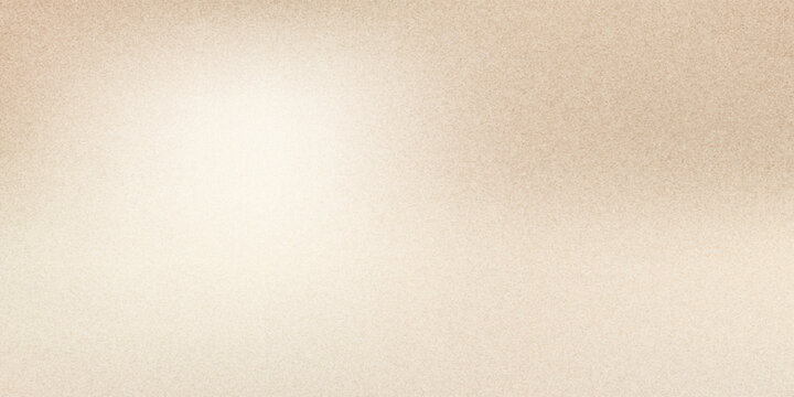 Ecru gradient with texture of eggshell. Pastel light beige background, modern dotted vector design, paper texture.