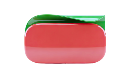 Red and Green Abstract Object