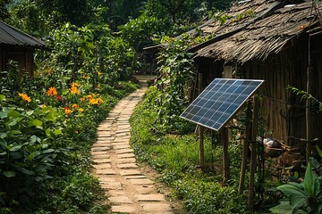 Countryside setting, solar innovation high resolution picture