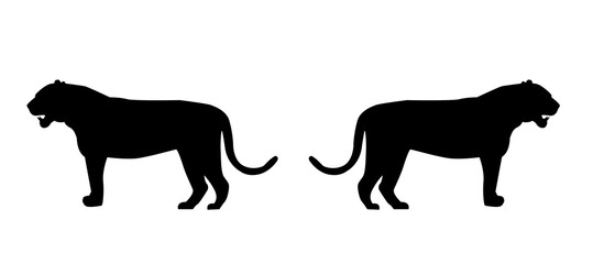 Tiger Icon Vector – Bold Minimal Wildlife Symbol