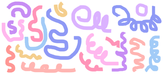 Colorful abstract wavy shapes, wave lines, swirls and curves set with smooth gradients, perfect for modern backgrounds, branding, and creative designs.