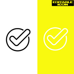 Checkmark icons isolated on transparent background