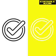 Checkmark icons isolated on transparent background