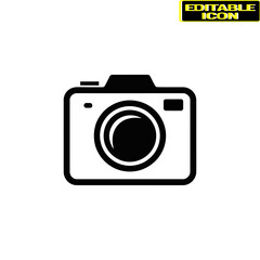 Modern camera design isolated on transparent background