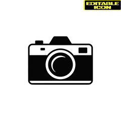 Modern camera design isolated on transparent background