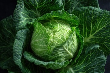 National Cabbage Day Fresh Green Cabbage