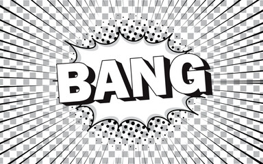 Black and white comic book vector texture.