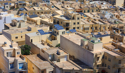  Surrounding countryside seen from the citadel Victoria (Rabat) Gozo Malta Europe.