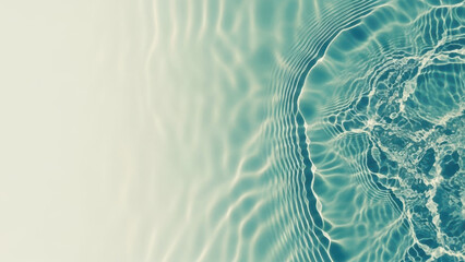 Abstract background texture of calm blue water surface with ripple and wave patterns