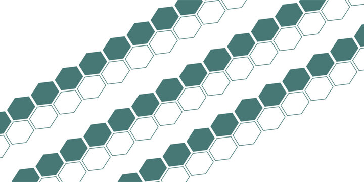 simple abstract metal copper patina green color different shape creative hexagon honeycomb polygon pattern