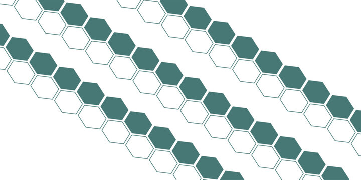 simple abstract metal copper patina green color different shape creative hexagon honeycomb polygon pattern