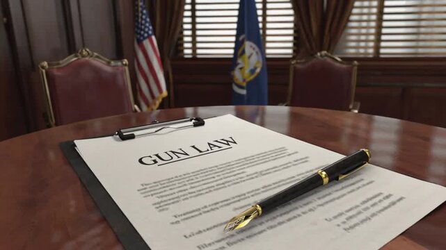 Document with the Gun Law.