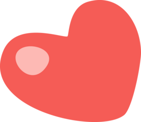  A minimalist flat illustration features an abstract red heart shape with a soft highlight on a dark background, symbolizing love and warmth.ro