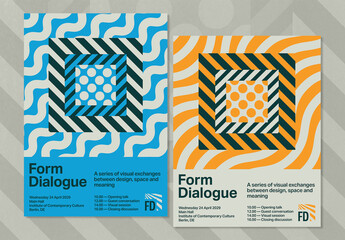 Modern Brutalist Event Poster Layout