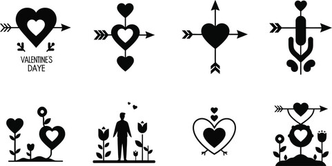 Minimalist sprouting seedling growth concept on white background with soft shadow