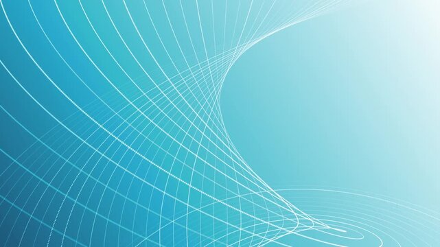 Minimalist motion background with a twisting fractal waveform on a vibrant blue gradient. This elegant background animation is full HD and a seamless loop.