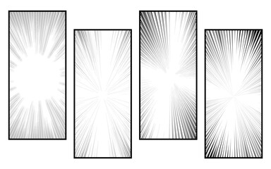 Black and white comic scene background.