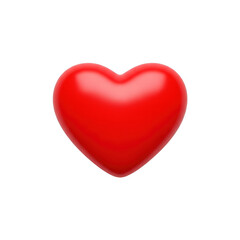 Fototapeta premium Red heart icon isolated on transparent background isolated on transparent background