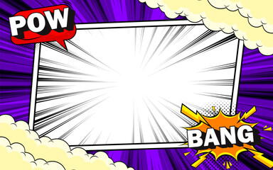 Blank collage grid template for manga comic storyboard layout panels, blank page frames for comic books, posters, flyers