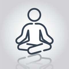 Mindfulness Meditation Pose Icon