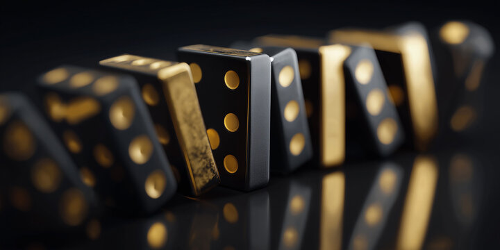 AI generator images of Dominoes are a type of board game. Dominoes is a classic board game that can be played by both children and adults. It uses square tiles with dots (pips) divided into two sides,