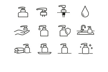 Minimalist everyday vector reliability quiet icon mindset culture convenience sets calm home