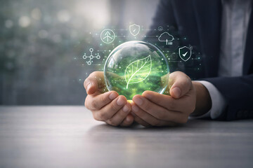 Sustainable Green Technology and ESG Digital Innovation Concept