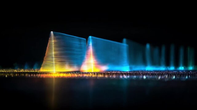 Medium shot focusing on a prismlike spectrum analyzer dissecting the colorful light patterns emitted from an alien worlds gaseous envelope.