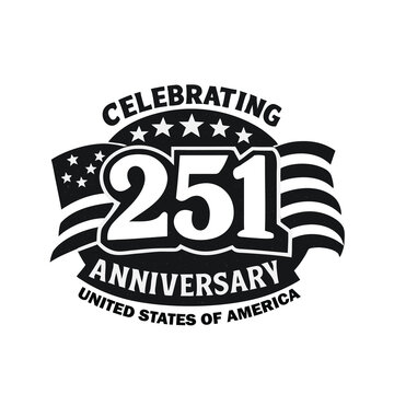 Celebrating United States Anniversary With Vector Graphic Design Elements