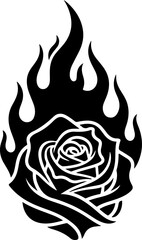 Rose Tattoo Design Art