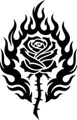 Rose Tattoo Design Art