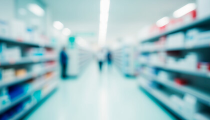 blurred image of a pharmacy