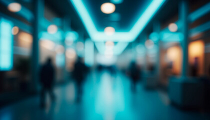 blurred image of a shopping arcade
