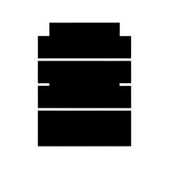 Low battery charge indicator icon representing minimal power left in a device