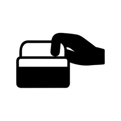 Hand holding a credit card, symbolizing secure payment and financial transactions