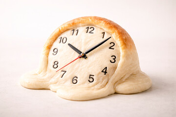 Melting Bread Clock Concept