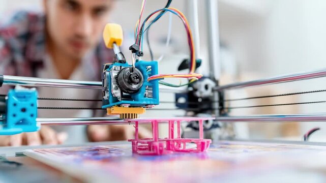 Engineer inspecting a freshly printed customizable hardware piece before installation demonstrating quality control in 3D printing for durable repairs.
