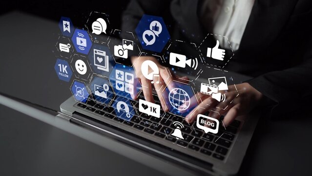 Concept of social media revolutionizes digital communication. This platform enables global connectivity, enhancing social media strategies for effective marketing and engagement. Funnel - Powered by Adobe