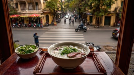 Close-up of hands eating classic noodle dish with chopsticks, herbs and lime. Local flavor, traditional recipe and everyday dining scene in authentic setting